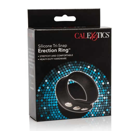 Pierścień-TRI-SNAP ERECTION RING BLACK